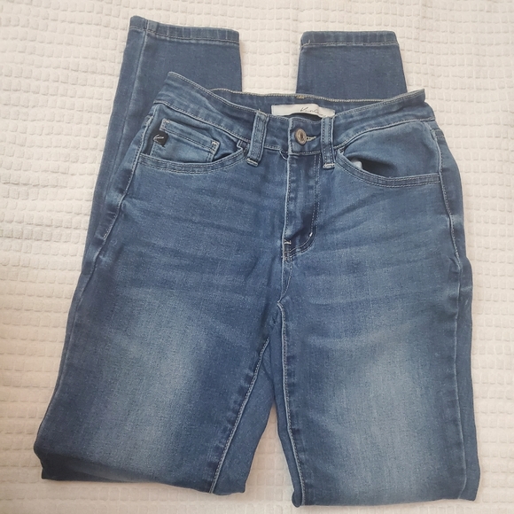 Kancan Estilo Medium Wash Skinny Jeans Jeggings Mid Rise Stretch Denim S… - Picture 1 of 6